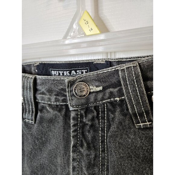 Vintage Y2K Outkast Clothing 38x12 Baggy Denim Shorts Hip Hop VTG 90s Andre 3000 - Picture 3 of 8